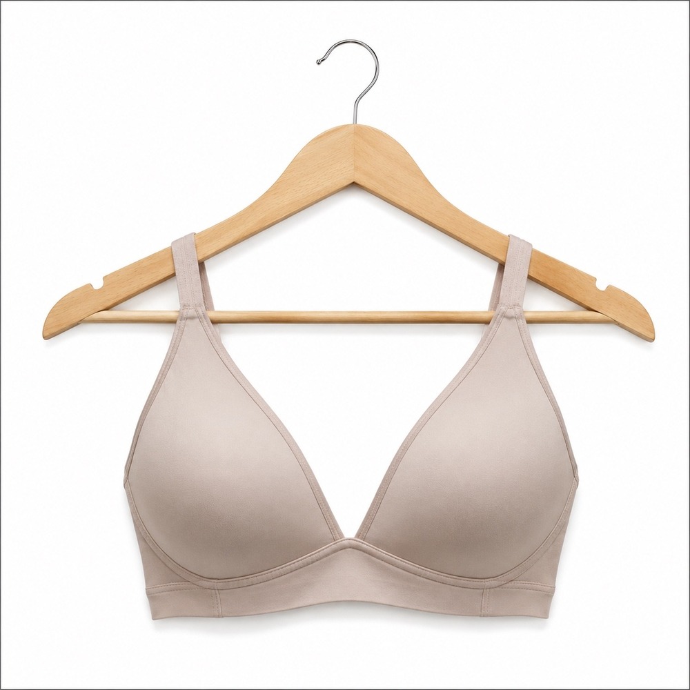 Aerie Real Me Full Coverage Bra Womens 36D Pink Nude Comfort‎ Everyday T-Shirt
